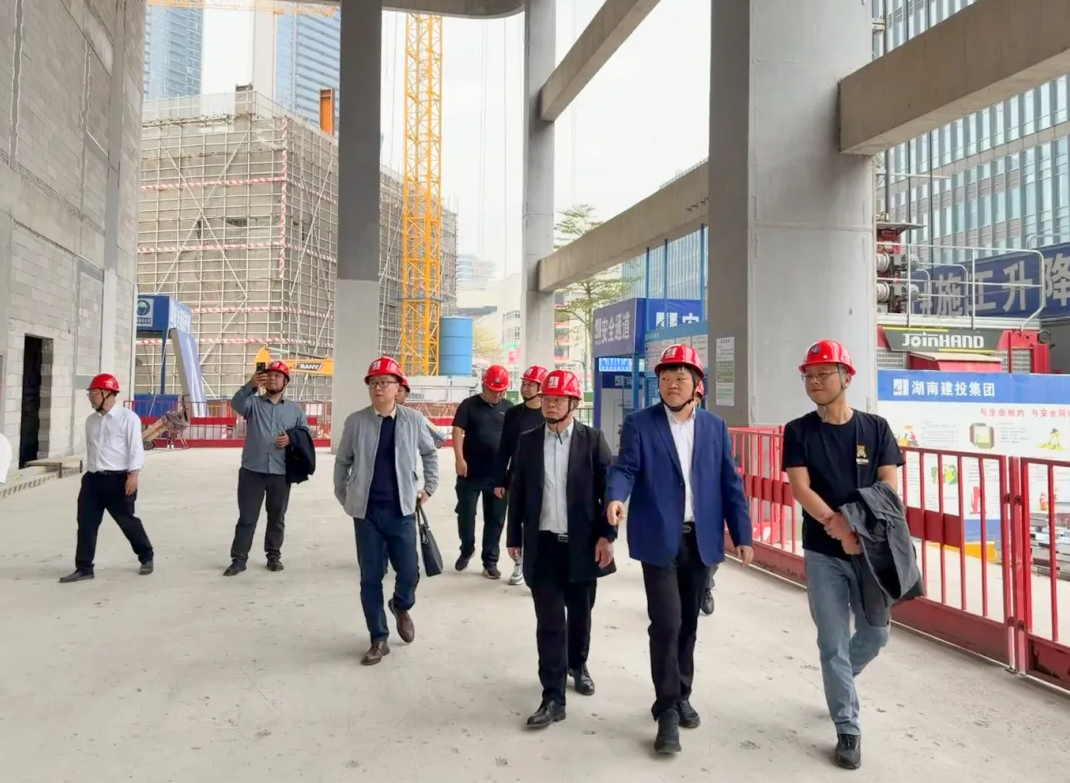 陽繼承帶隊(duì)調(diào)研湖南建投南方中心項(xiàng)目